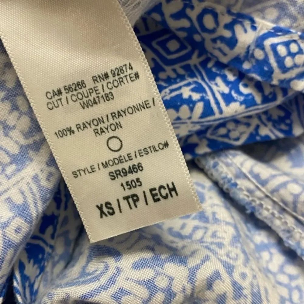 Fun Splendid Blue Print V-Neck Romper Playsuit - Picture 7 of 7